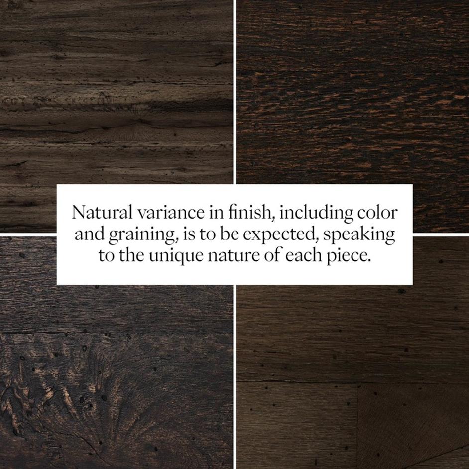 Abaso End Table - Ebony Rustic Wormwood Oak by Four Hands