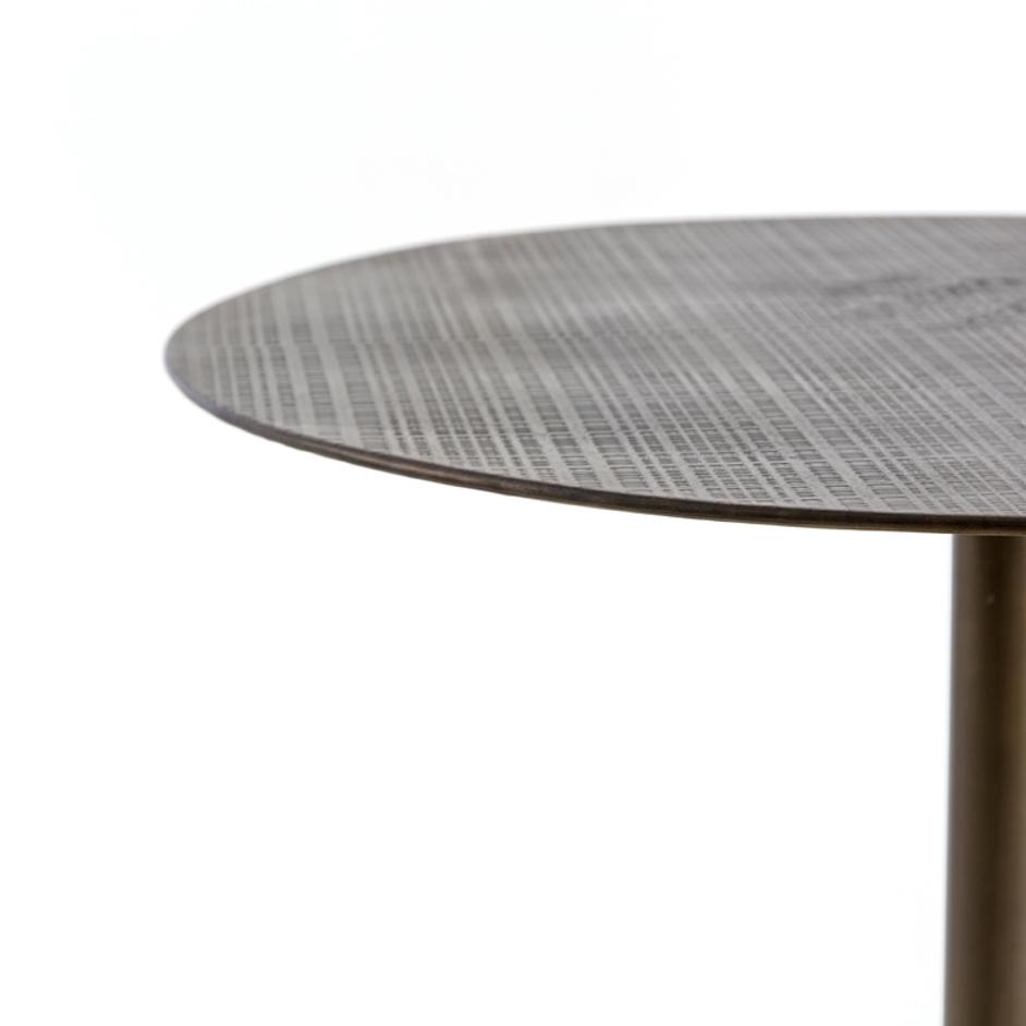 Fannin Bar Table In Acid Aged Brass In Bar by FOUR HANDS