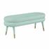 Betty Sea Foam Green Velvet Bench by tov furniture