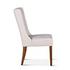 Lara Off-White Linen Dining Chair with Natural Teak Legs by Home Trends & Design