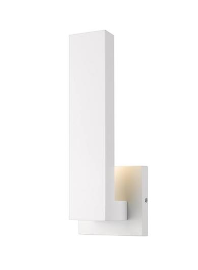 Edge 1 Light Outdoor Wall Sconce in White Finish by Z-Lite