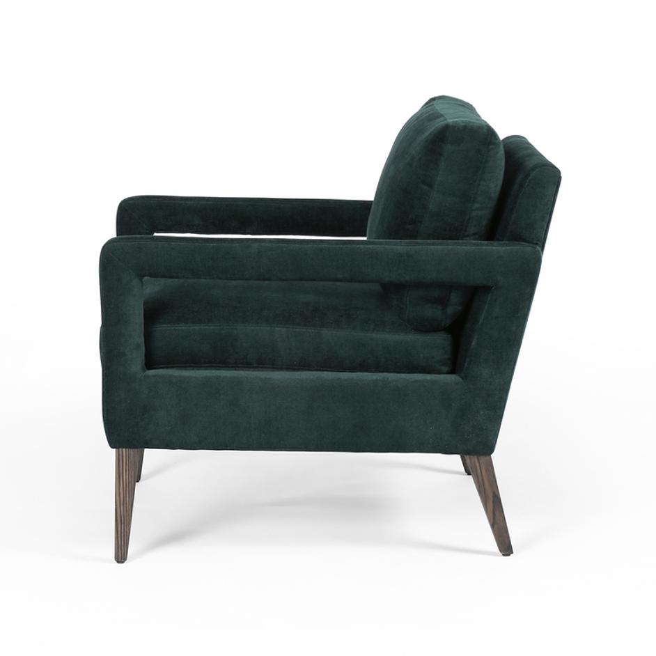 Olson Chair-Emerald Worn Velvet by FOUR HANDS