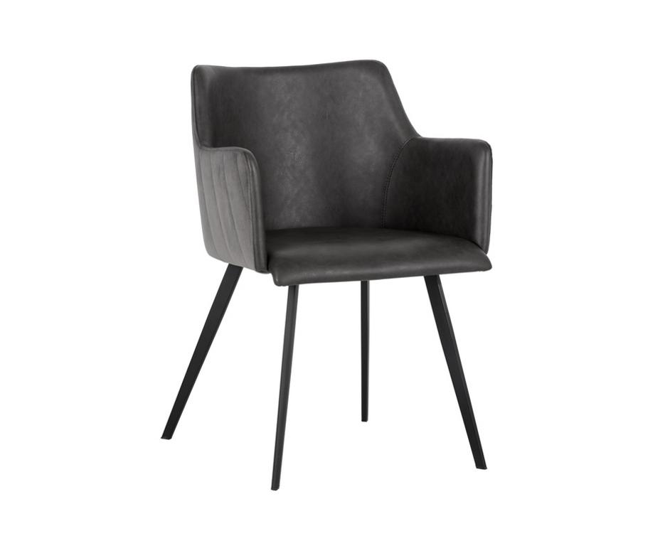 Griffin Dining Chair - Town Grey / Roman Grey by Sunpan