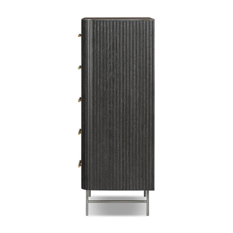 Fletcher 5 Drawer Dresser - Distressed Black by Four Hands