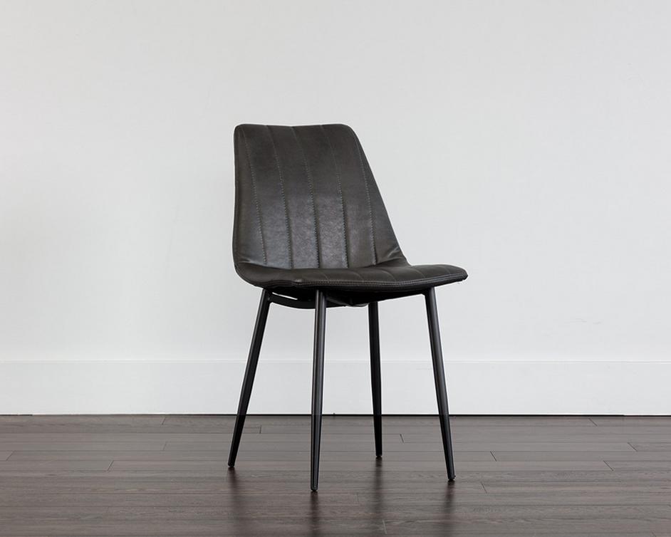 Drew Dining Chair - Black - Bravo Portabella by Sunpan