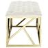 Santoli Bench In Gold Ivory by Modway Furniture
