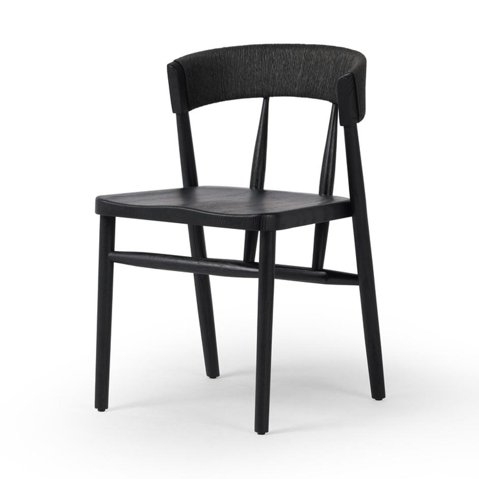 Buxton Dining Chair - Black Rush by Four Hands