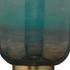 Vapor Single Sconce, Antique Brass and Aqua Metallic Glass by Jamie Young
