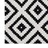 Jocelyn Abstract Diamond Trellis 8X10 Area Rug In Black And White by Modway Furniture