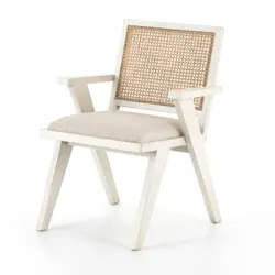 Flora Dining Chair-Distressed Cream by FOUR HANDS