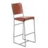 New York Bar Chair Tobacco Leather by Home Trends & Design