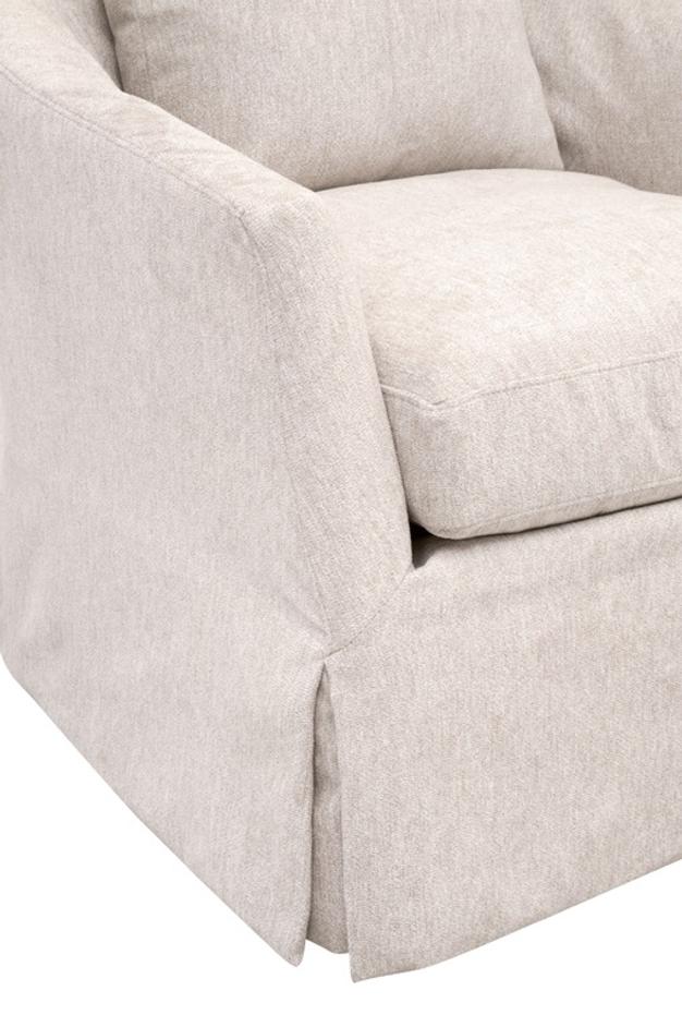 Faye Slipcover Swivel Club Chair by Essentials For Living