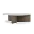 Toli Coffee Table In Italian White Marble by FOUR HANDS