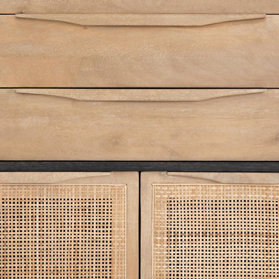 Sydney Tall Dresser in Black Wash by FOUR HANDS