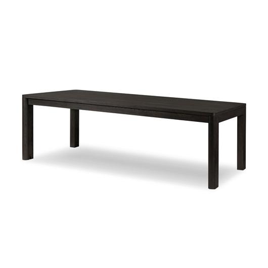 Noeline Double Extension Dining Table - Cracked Smoked Black Veneer by Four Hands