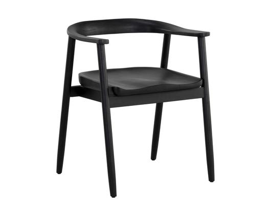 JEREMY DINING ARMCHAIR - BLACK by Sunpan