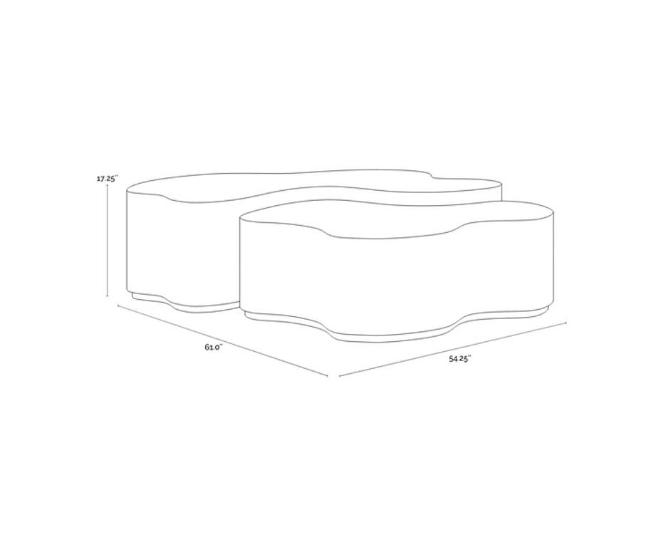 BOISE NESTING COFFEE TABLES (SET OF 2) by Sunpan