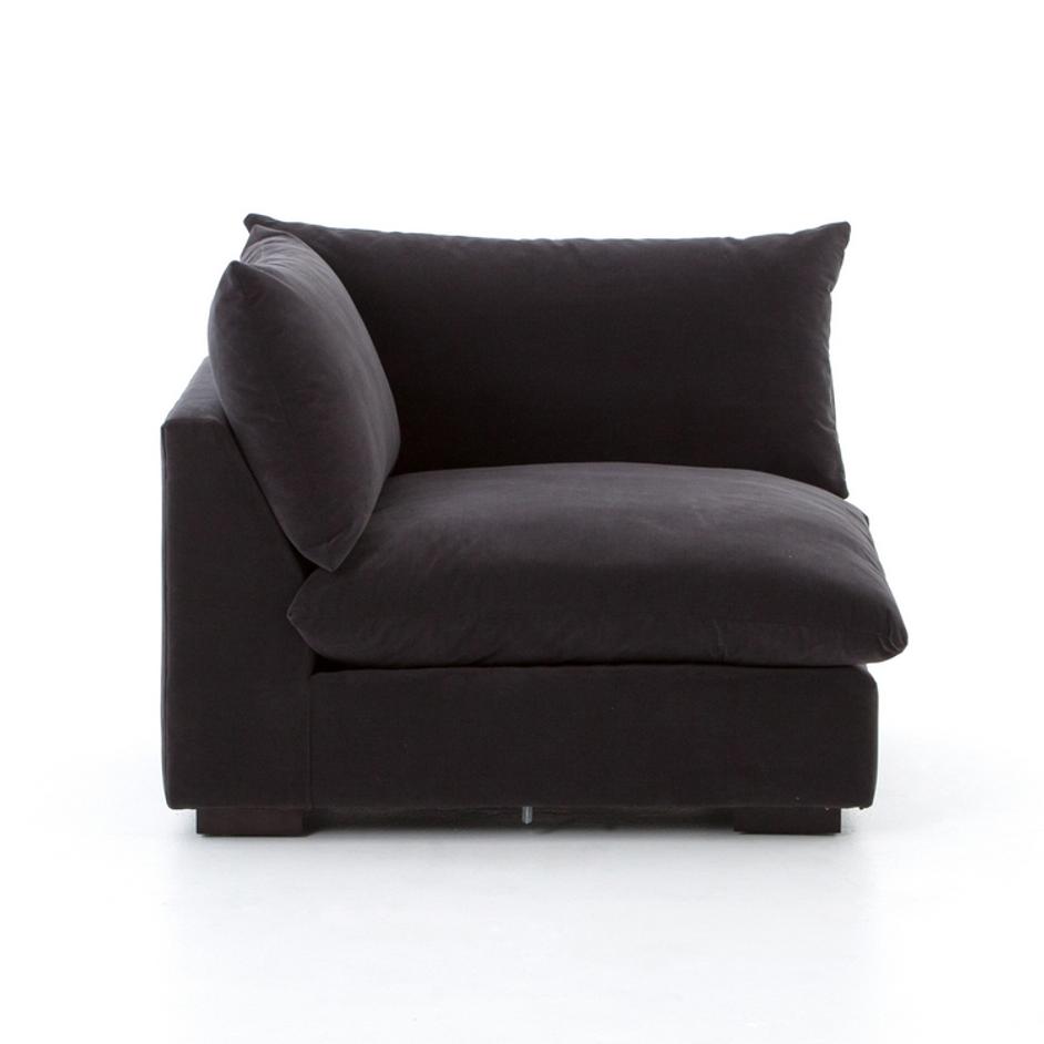 Grant Sectional Corner-Henry Charcoal by FOUR HANDS