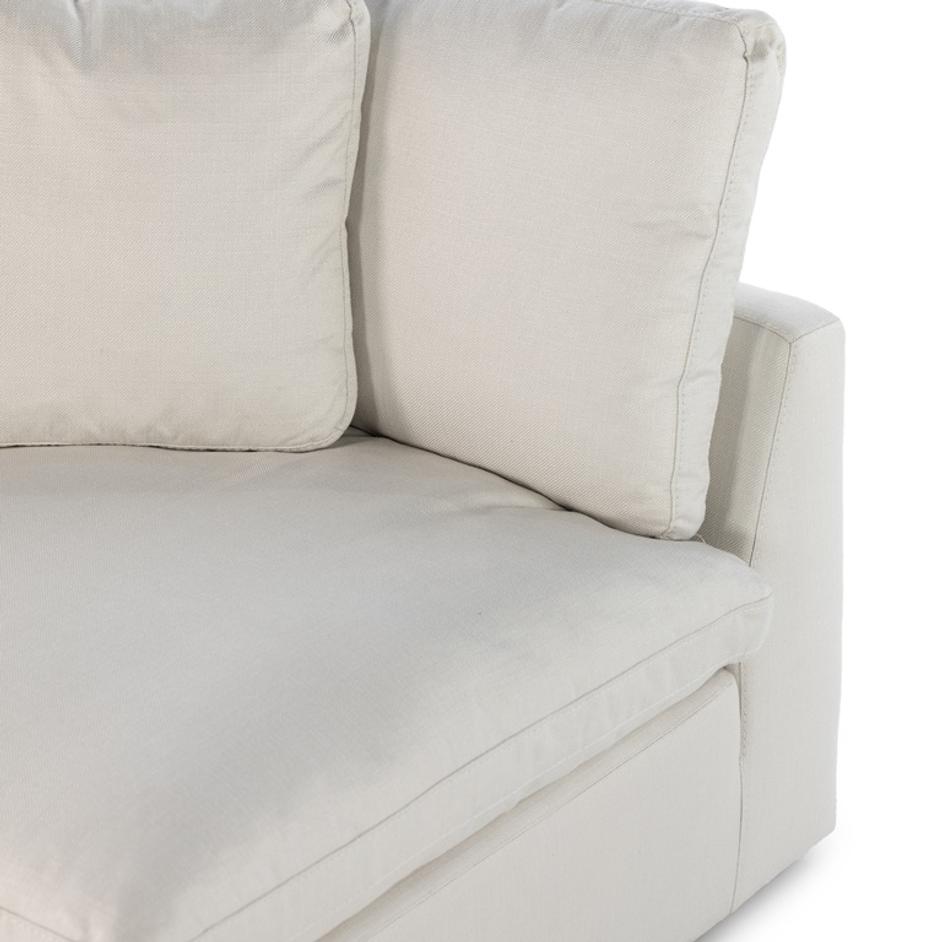 Stevie One Arm/Corner Pc In Anders Ivory by FOUR HANDS