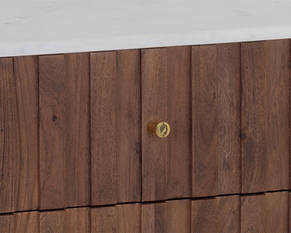 WELLINGTON NIGHTSTAND - WHITE MARBLE by Sunpan