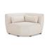 Amelia Corner Chair Warm White by Moes Home