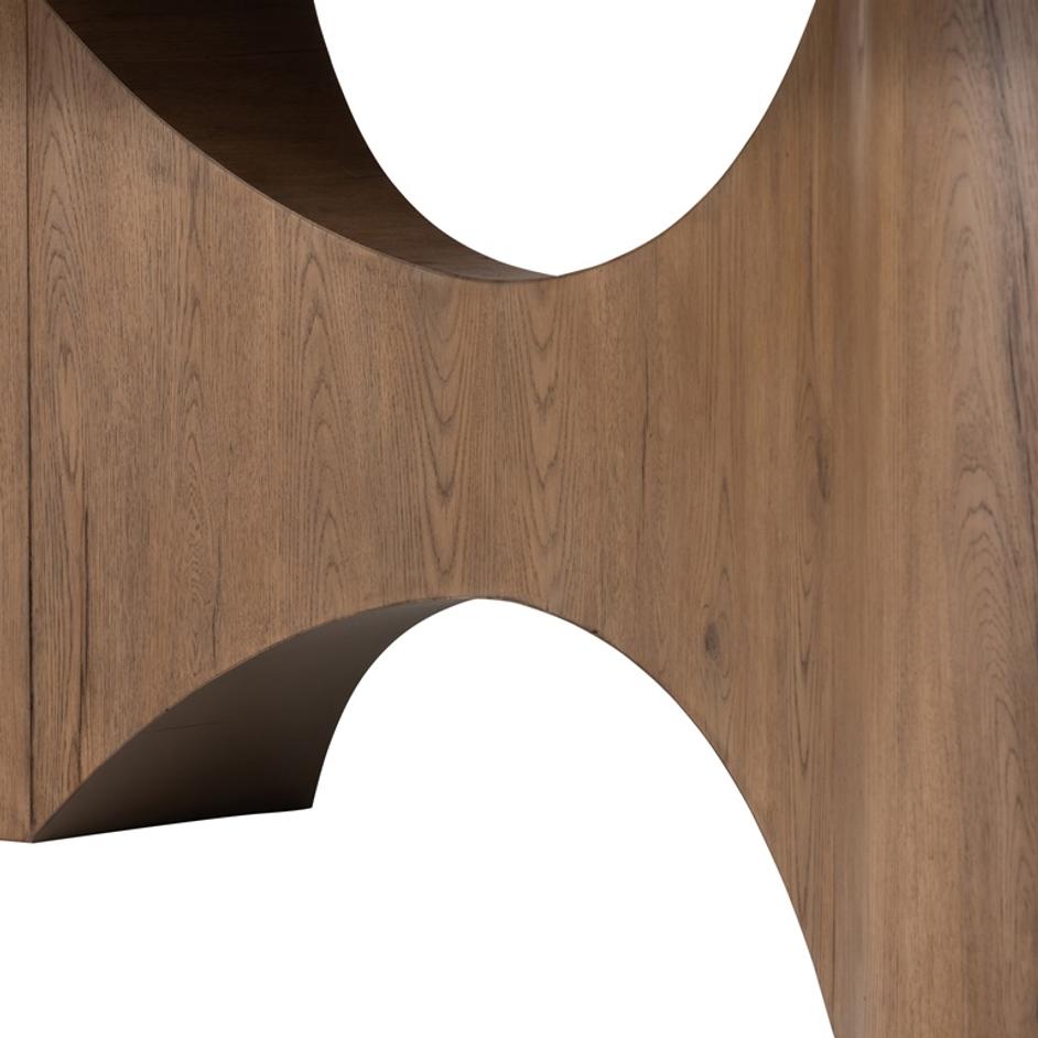 Olexey Oval Dining Table in Rubbed Light by FOUR HANDS