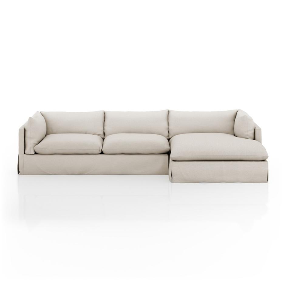 Habitat Slipcover 2-Piece Sectional - Valley Nimbus by Four Hands