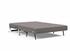 CUBED FULL SOFA BED in MIXED DANCE GREY FABRIC WITH Chrome legs 521 by INNOVATION USA
