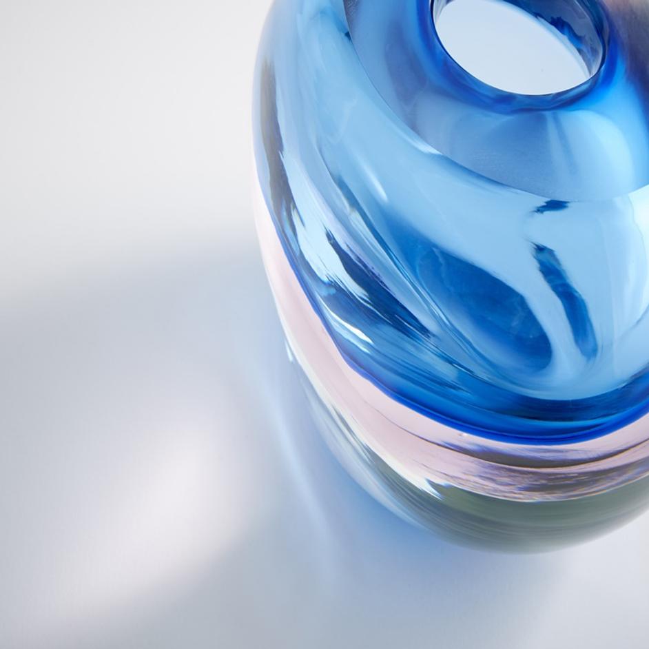 Oxblend Vase in Blue by Cyan Design