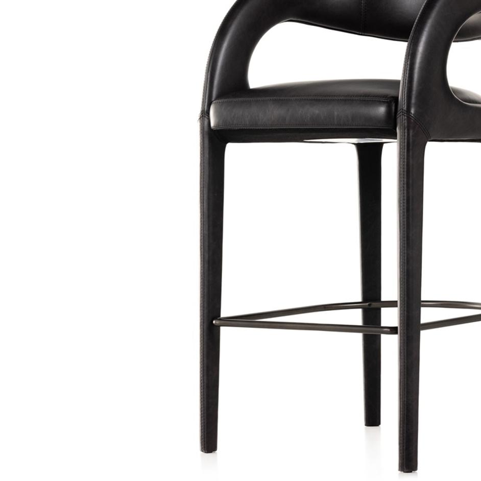 Hawkins Bar + Counter Stool - Sonoma Black by Four Hands