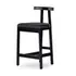 Tex Stool In Black Rosa Morada by FOUR HANDS
