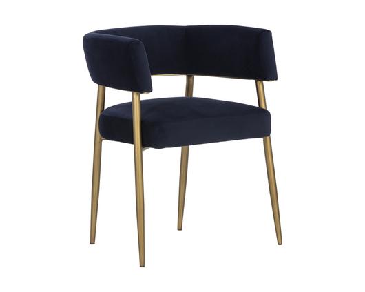 Maestro Dining Armchair - Abbington Navy by Sunpan