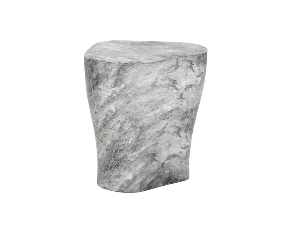 DALI END TABLE - LARGE - MARBLE LOOK - GREY by Sunpan
