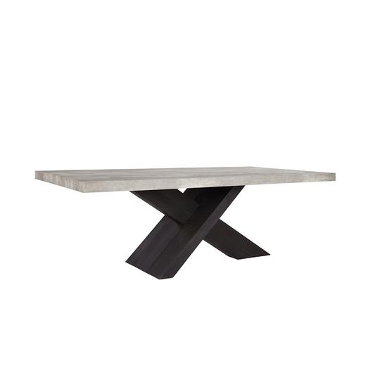 Durant 84" Dining Table Gray/Black by Classic Home