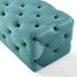 Carole 60" Tufted Button Entryway Performance Velvet Bench In Sea Blue by Modway Furniture