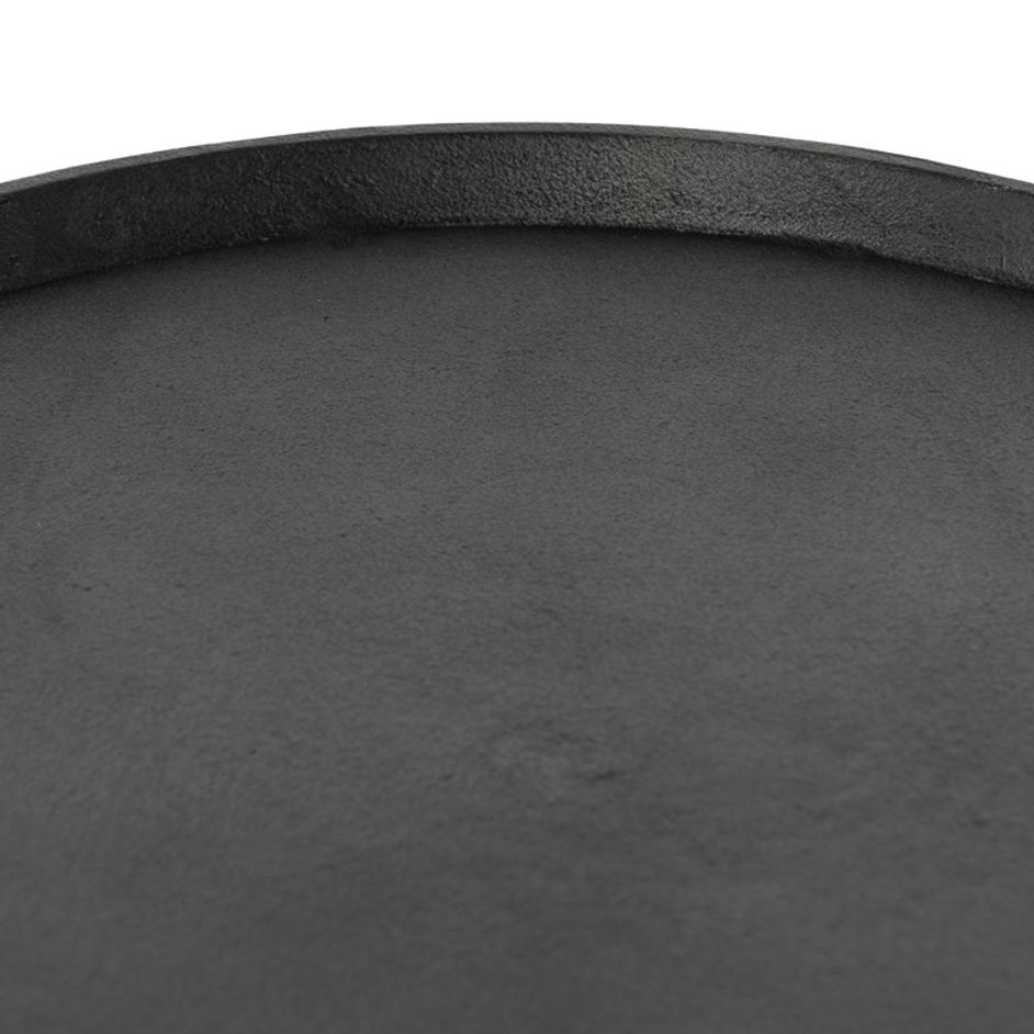 Cronos End Table In Polished White Marble by FOUR HANDS