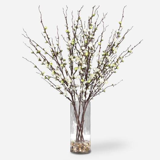 Quince Blossoms Silk Centerpiece by Uttermost