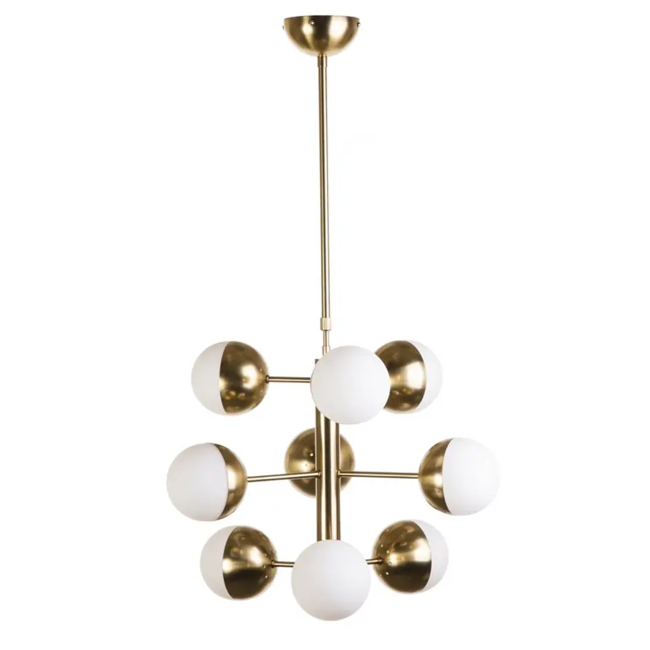Rocio 9-Light Pendant Lamp - Brass by GALLA HOME