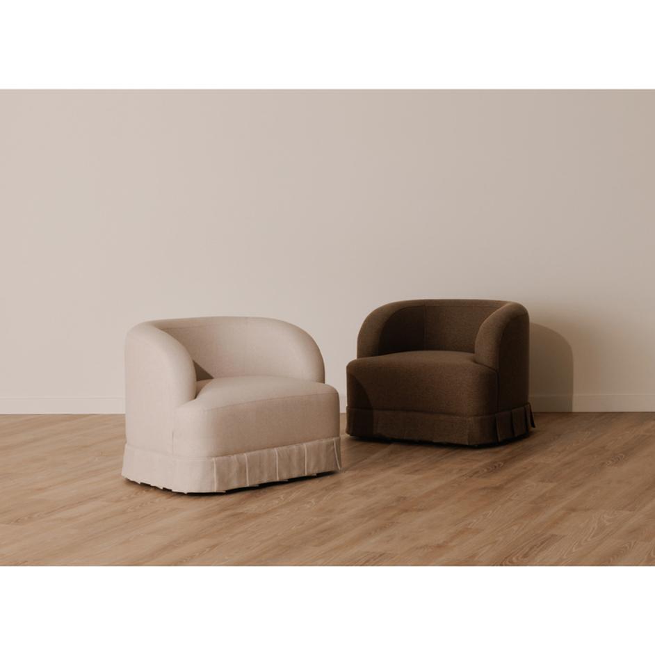 Maren Swivel Chair Brown by Moes Home