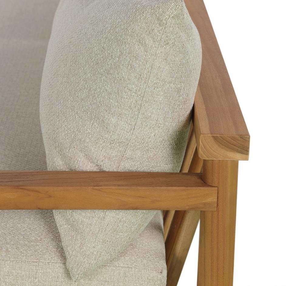 Irvine Outdoor Sofa 96" in Natural Teak by FOUR HANDS