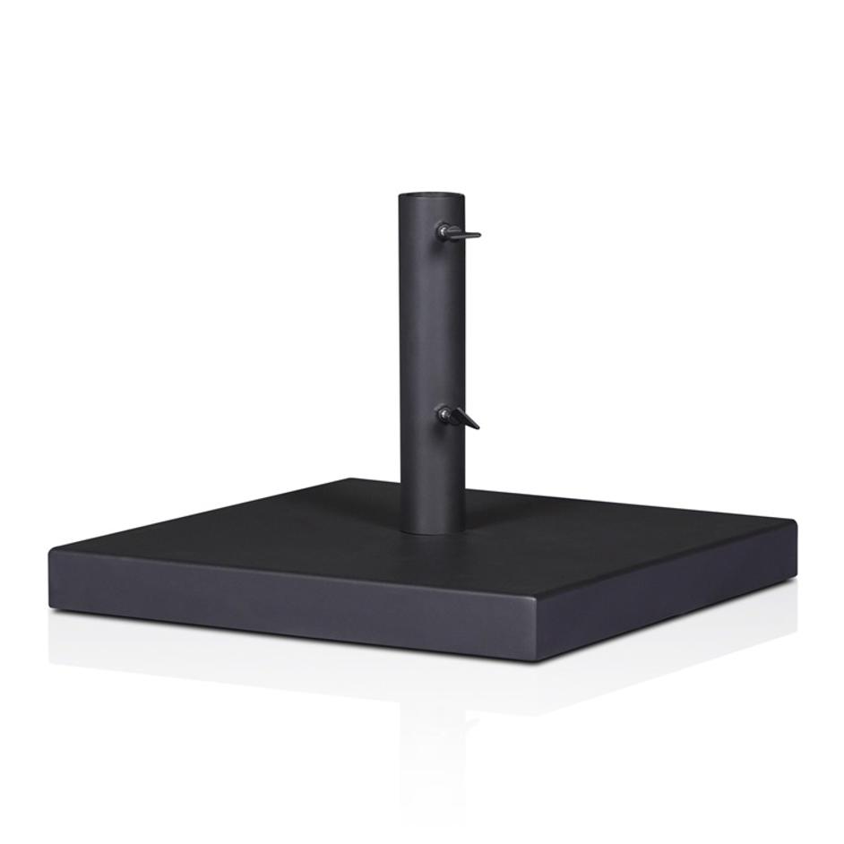 Baska Outdoor Umbrella Stand - Black Stainless Steel by Four Hands