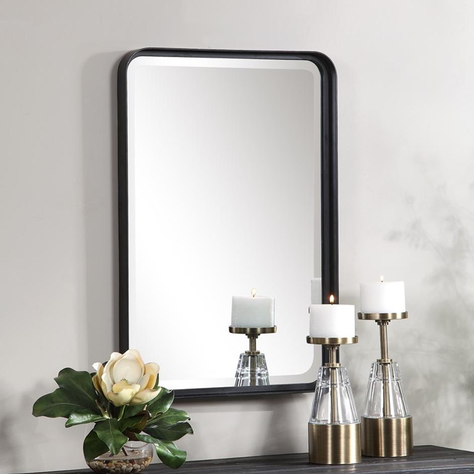 Croften Black Vanity Mirror by Uttermost
