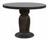 Portobello Dining Table, Hand Rubbed Black with Light Brown Trim by Noir Furniture