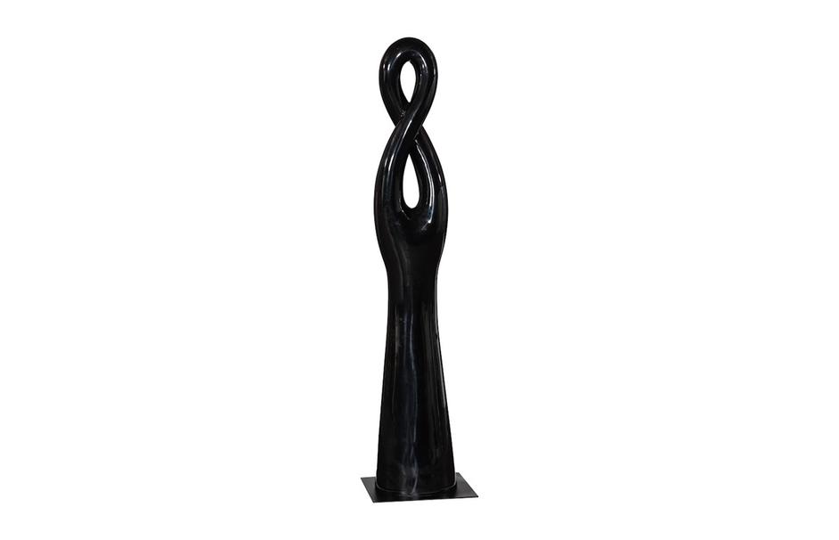 Twisted Sculpture, Gel Coat Black by Phillips Collection