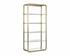 AMBRETTA BOOKCASE - LARGE - GOLD / CLEAR by Sunpan