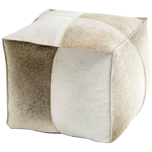 Brixton Pouf In Grey by Cyan Design