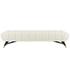 Scholar Performance Velvet Bench In Ivory by Modway Furniture