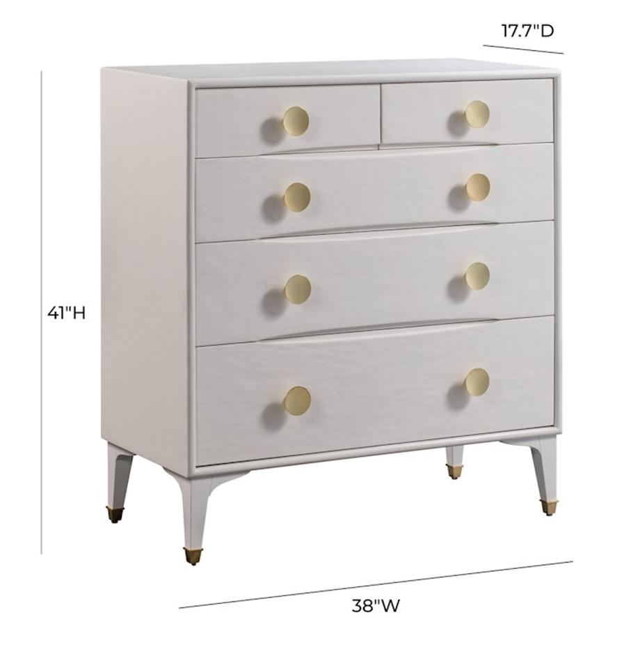 Divine White Chest by tov furniture