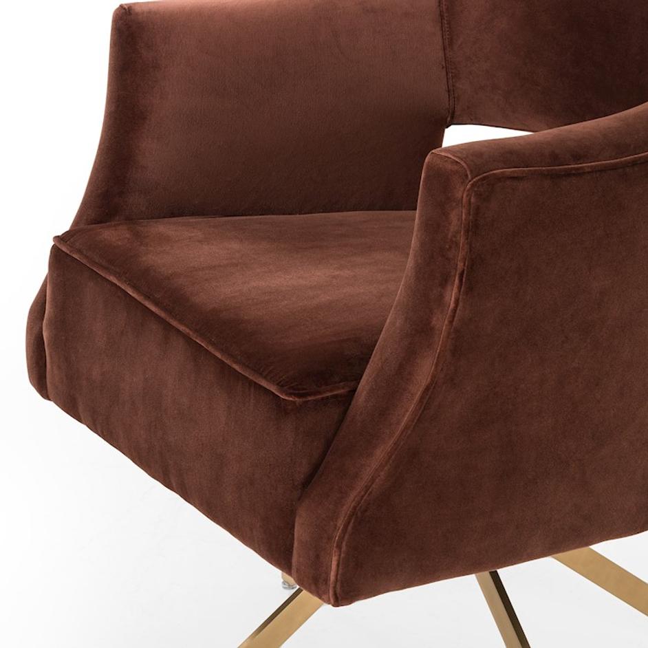 ADARA DESK CHAIR IN SURREY AUBURN by FOUR HANDS