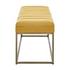 Darius Fabric Bench In Montello Yellow by New Pacific Direct